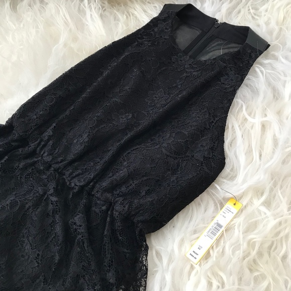 alice + olivia Chaplin Genuine Leather Flare Dress - Picture 5 of 6